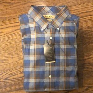 ROUNDTREE & YORKE GOLD LABEL Men’s Iron Free Plaid Button Down Shirt Sz XXL